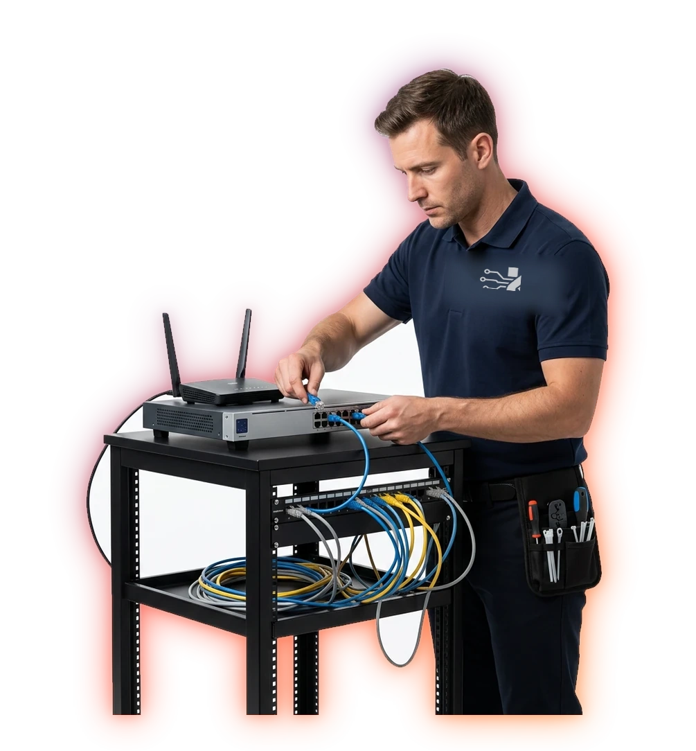 Klarwerk IT Netzwerk-Rack für KMU