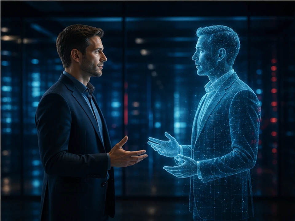 Digitaler Zwilling als holografisches KI-Abbild einer Person