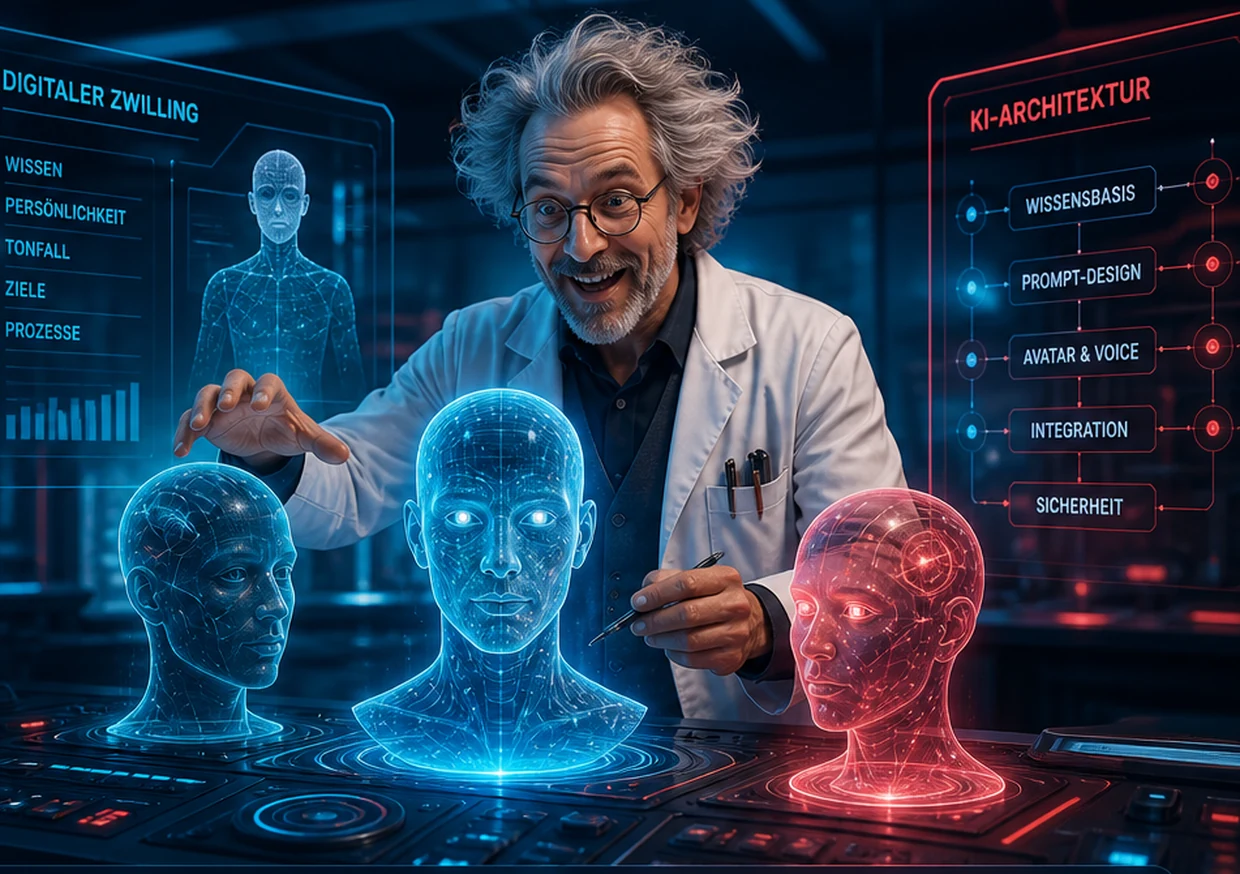 KI-Lab: Professor entwickelt holografische KI-Avatare und digitale Zwillinge