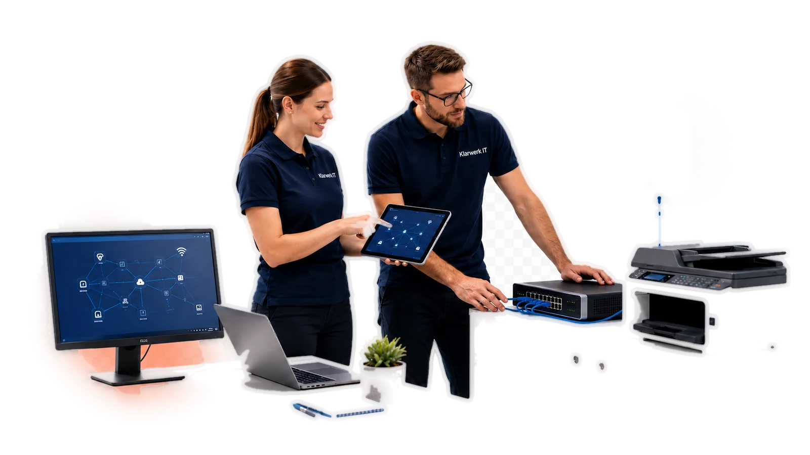 WLAN, Router und Netzwerkgeraete fuer Zuhause und kleine Bueros