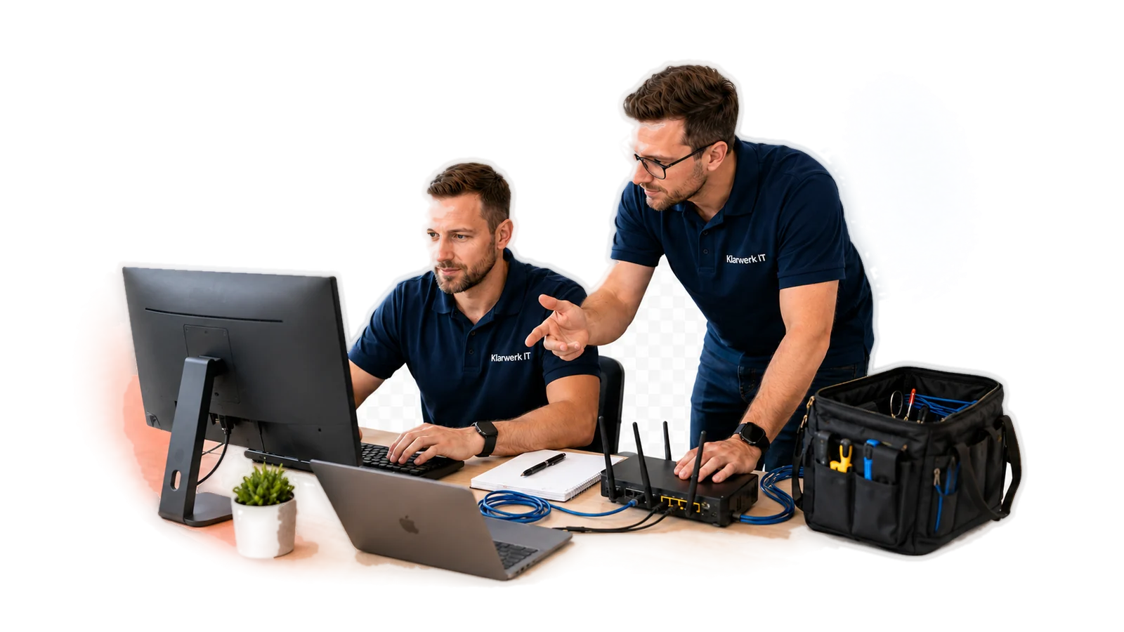 Klarwerk Vor-Ort-Service fuer Zuhause, Hardware und Netzwerk