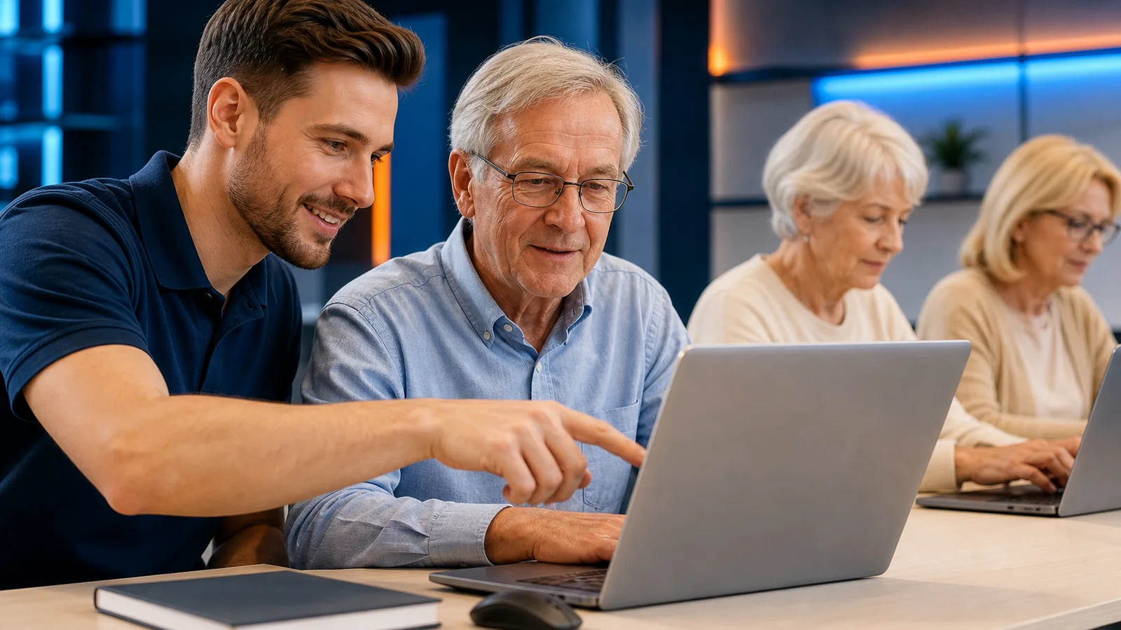 Geduldige Computerschulung für Senioren und Einsteiger
